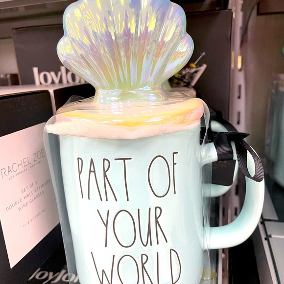 Rae Dunn Other - Rae Dunn Disney The Little Mermaid Blue Shell Coffee Mug Part of Your World New